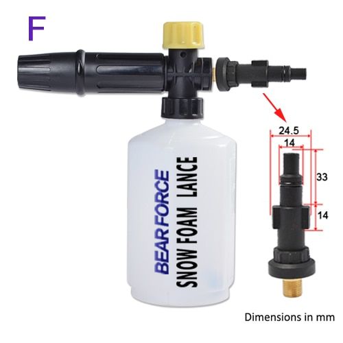 Red Générateur De Mousse Pour Karcher Kranzle Interskol Elitech Huter Gerni Stihl, Pistolet À Mousse Pour Lavage De Voiture À Haute Pression