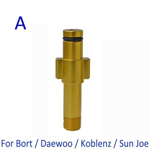 Aluminum Adapter Mousse De Neige Lance Adaptateur Mousse Canon Adaptateur Mousse Pistolet Buse Connecteur Pour Soleil Joe Koblenz Daewoo Bort Nettoyeur Haute Pression