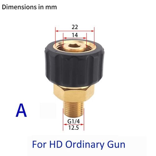 Hd Oridinary Adapter Nettoyeur Haute Pression Neige Mousse Lance Adaptateur Mousse Pistolet Buse Connecteur Pour Karcher Hd Hds Easy Force Professionnel Nettoyeur Haute Pression