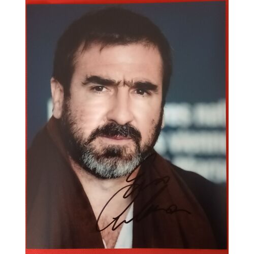 Autographe Original Sur Photo 25x20 Artiste/Footballeur Eric Cantona + Coa