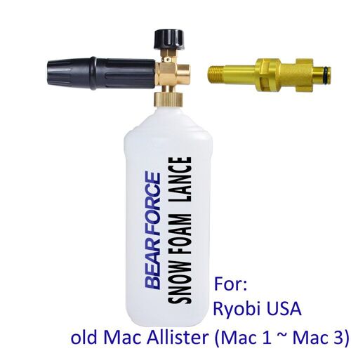 Mousse De Neige Lance Mousse Générateur Haute Pression Savon Pistolet Mousse Canon Pour Ryobi Mac Allister Nettoyeur Haute Pression Voiture Propre Mousse Laveuse