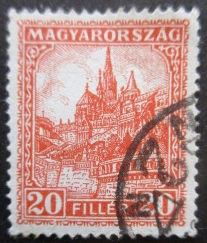 Hongrie N°413 Filigrane F Oblitéré