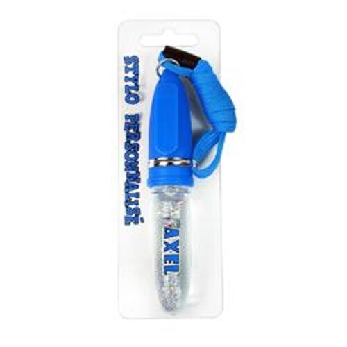 Stylo Message 11 Cm Avec Paillettes Et Cordon Tour De Cou Axel