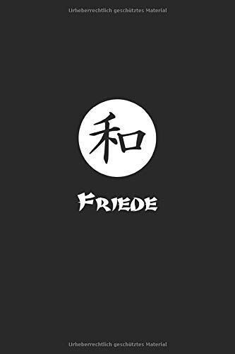 Friede: Monatsplaner, Termin-Kalender | Geschenk-Idee Für Japan, Kanji & Katakana Fans | A5 | 120 Seiten