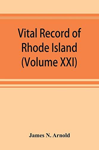 Vital Record Of Rhode Island