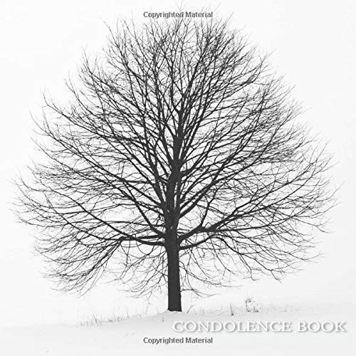 Condolence Book: A Memorial Guest Book For Funeral | Celebration Of Life | Grief Guest Book Memorial Service 50 Tree Designed Blank Pages