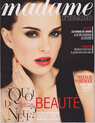 Madame Figaro N° 21489 - Nathalie Portman, Plus Que Perfect.