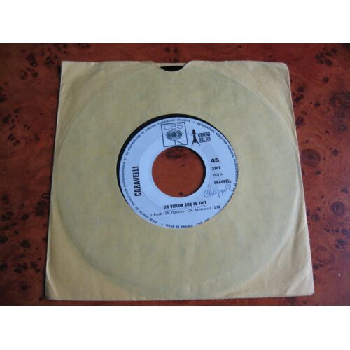 45 Tours 2 Titres De Caravelli : Un Violon Sur Le Toit/ I Love You And You Love Me - Disque C B S 3101 Gemini Juke Box