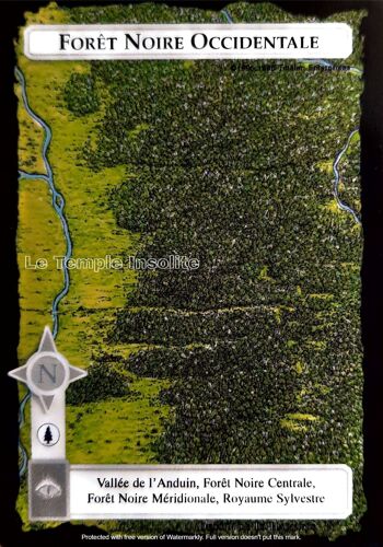 Carte Le Seigneur Des Anneaux - Forêt Noire Occidentale 1996