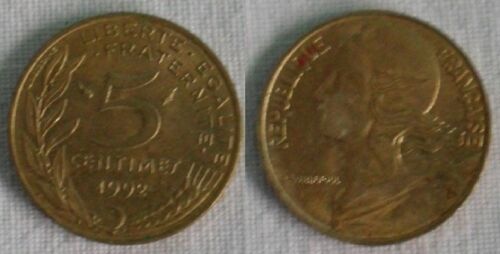 5 Centime De France 1992