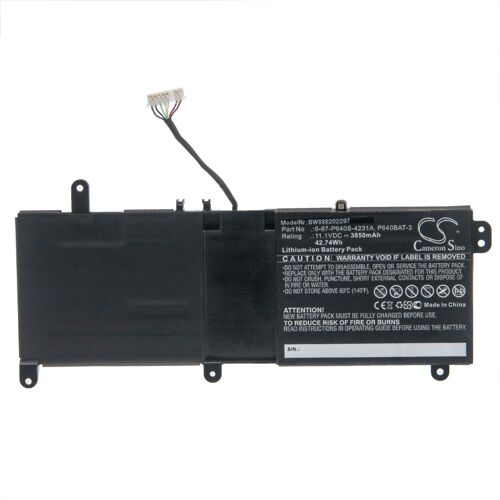 vhbw Batterie compatible avec Schenker XMG P406-PHC, XMG P406-RPK, XMG P406-SHF, XMG P406-XWB laptop (3850mAh, 11,1V, Li-ion)