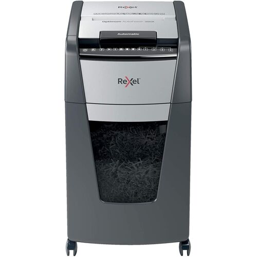 Rexel Auto+ 300x ¿ Destructeur Automatique Coupe Croisée Sécurité P4 Cap 300 Feuilles 60 Litres