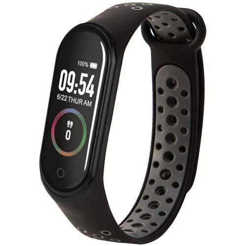 ABYX Fit Lime - Tracker d'activités avec bracelet - silicone - noir - affichage 0.96" - Bluetooth - 26 g