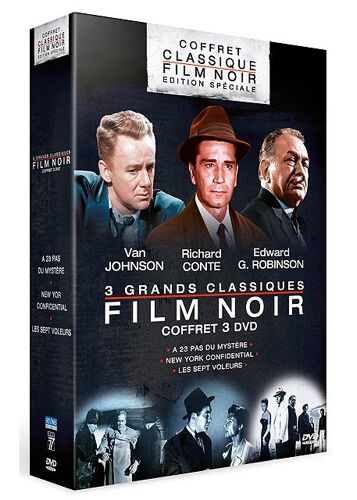 Coffret Classique Film Noir : Sept Voleurs + New York Confidential + A 23 Pas Du Mystère - Pack