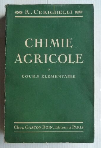 Leçons De Chimie Agricole