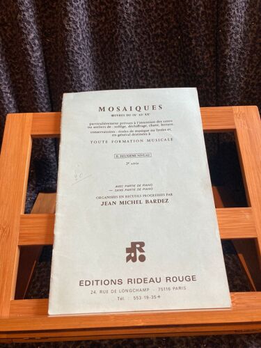 Jean Michel Bardez Mosaiques Oeuvres Du Ix Au Xxe Siècle Méthode Fm Rideau Rouge Premier Niveau, 2e Série Sans Acc.
