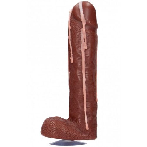 Savon Forme Pénis Marron Avec Coulures De Sperme - 17 Cm