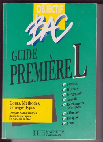 Objectif Bac - Guide Première L