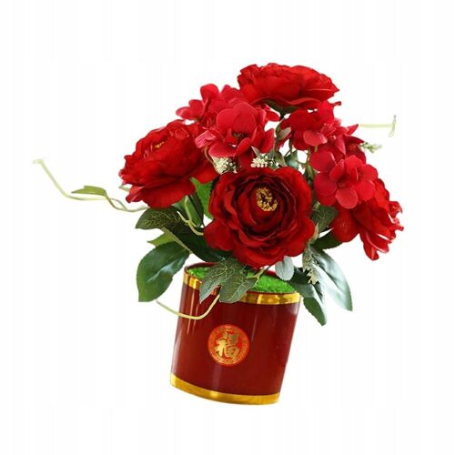 Fleurs artificielles en pot, arrangements artificiels