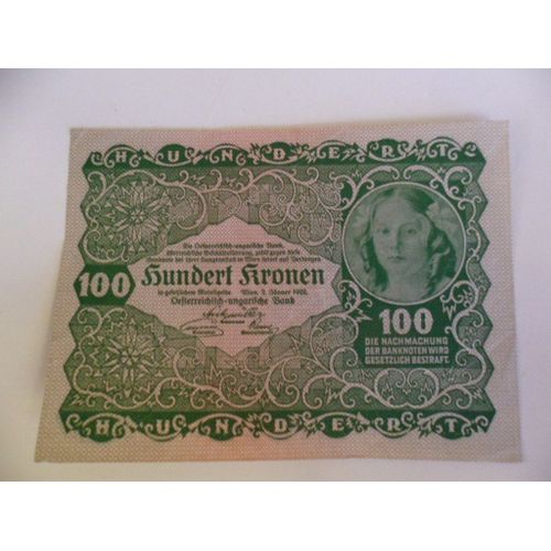 Autriche 100 Kronen 1922