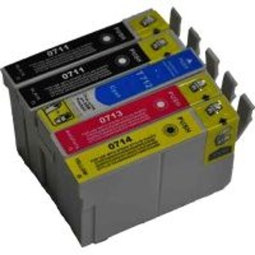 Pack 5 cartouches compatible EPSON T0715