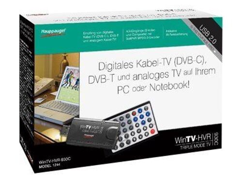 Hauppauge WinTV HVR-930C - DVB-T/récepteur DVB-C/Tuner TV analogique - Hi-Speed USB