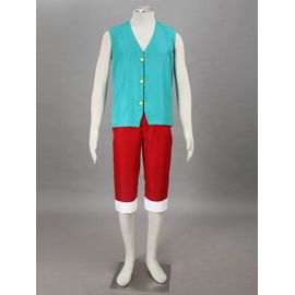 Pantalon Rouge Livraison Rapide Cosplay Costume Ensemble Désuisement Luffy Grande Taille Enfant Et Adulte Petit Taille