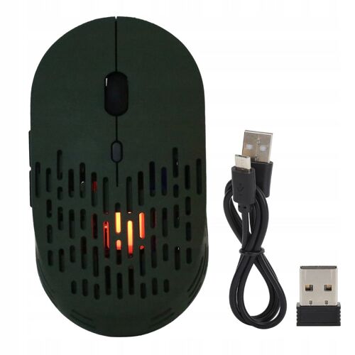 Souris sans fil RVB creuse réglable 2,4 G DPI