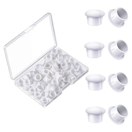 50 pièces 10mm (3/8 pouce) bouchons en plastique pour bouchons de trou de vis bouchons pour vis de porte chaise armoire étagère