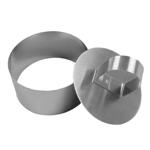Ensemble D'anneaux À Mousse En Acieer Inoxydable, Cercle Rétractable, Moule À Gâteau, Outil De Cuisson, Moule À Gâteau Avec Poussoir, Boule De Riz, Outils Pour Sushi, 1 Pièce