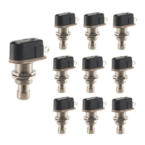 Guitar Effects Pedal Box Momentary Spst Button Foot Switch Push Button Pack Of 10
