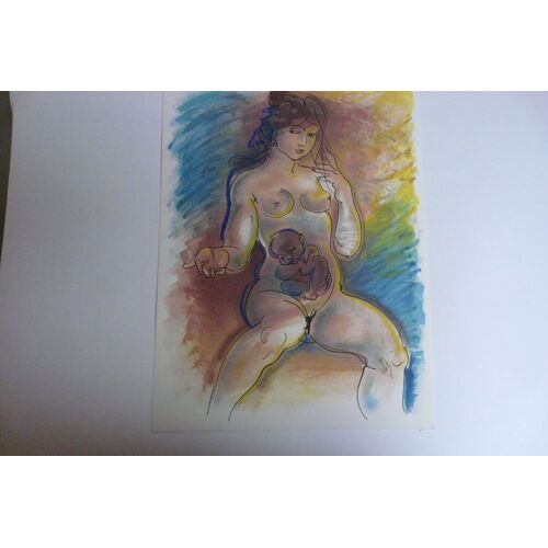Lithographie De Erni Maternité