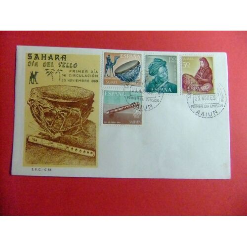 C 194 Sahara Espagnol 1969 / Instruments De Musique Fdc / Edifil 275 / 278 ** Mnh