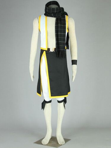 Cosplay Costume Ensemble Vetement Haut Maillot Short Echarpe Écharpe Scarf Cosplay Natsu
