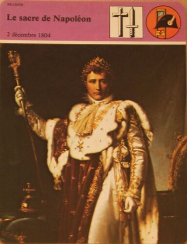 Fiche Edito-Service Histoire Le Sacre De Napoléon 2 Décembre 1804