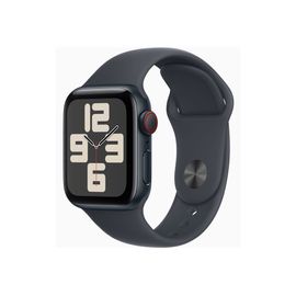 Apple Watch SE (GPS + Cellular) - 2e génération - 40 mm - aluminium minuit - Montre connectée avec bracelet sport - fluoroélastomère - minuit - taille du bracelet : M/L - 32 Go - LTE, Wi-Fi 4...