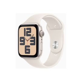Apple Watch SE (GPS) - 2e génération - 44 mm - aluminium droit - Montre connectée avec bracelet sport - fluoroélastomère - droit - taille du bracelet : S/M - 32 Go - Wi-Fi 4, Bluetooth - 32.9 g