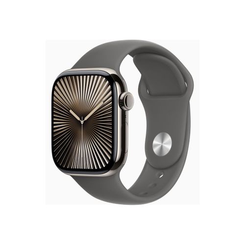 Apple Watch Series 10 GPS + Cellular - Boîtier Titane 42 mm Finition Naturel - Taille S/M