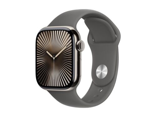 Apple Watch Series 10 GPS + Cellular - Boîtier Titane 42 mm Finition Naturel - Taille M/L