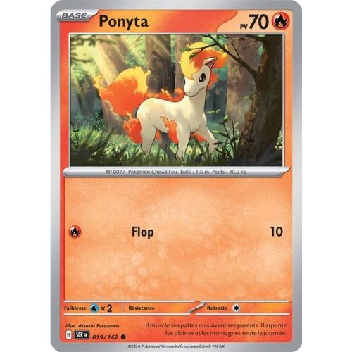 Carte Pokémon - Ponyta - 019/142 - Ev7 Couronne Stellaire