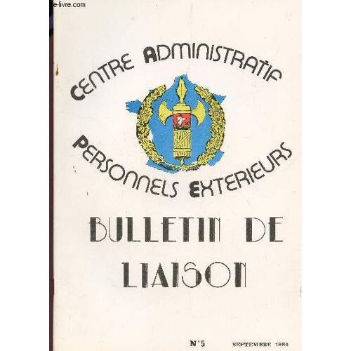 Bulletin De Liaison N°5 - Septembre 1984.