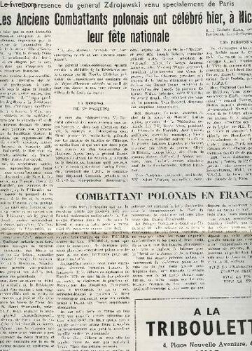 Kombant, Nasze Sprawy - N°172  / Les Anciens Combattants Olonais Ont Celebre Hier, A Nice, Leur Fete Nationale....