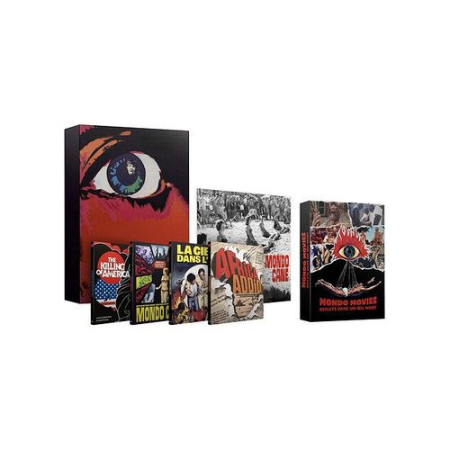 Mondo Movies - Coffret 4 Films : Mondo Cane + Adieu Afrique + La Cible Dans L'oeil + The Killing Of America - Coffret Blu-Ray + Livre + Vinyle + Affiches