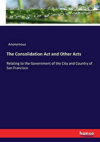 The Consolidation Act And Other Acts