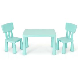 Ensemble Table Et Chaises Pour Enfants Pour Jouer Manger Dessiner Apprentissage Pour Enfants 1 À 7 Ans Vert Helloshop26 20_0008535