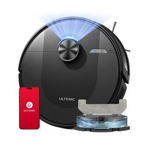 Ultenic D10 - Aspirateur robot laveur - Navigation de LDS - 150 mins d'Autonomie Max - 4000Pa - Contrôle par App & Siri & Alexa & IFTTT
