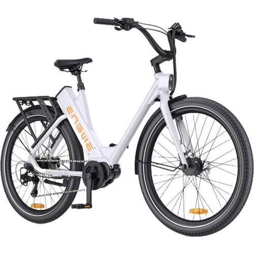 Velo Assistance Electrique Adulte Femme Engwe P275 St 27.5 Pouces Autonomie 260km Moteur Central 250w Ville Bike 36v19.2ah Blanc