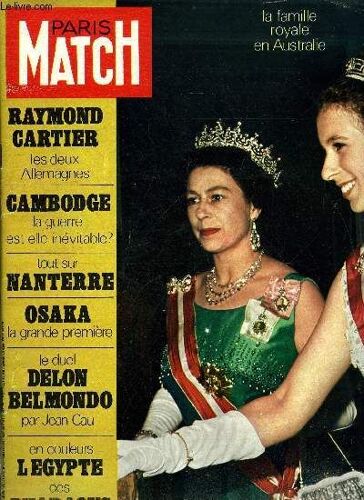 Paris Match N° 1090 - Cambodge : La Guerre Au Pays De La Douceur De Vivre, La Rencontre Des Deux Allemagnes Par Raymond Cartier, Ambassadrice Gracieuse De La Reine : La Princesse Anne, Comment(...)