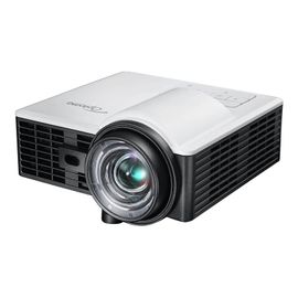 Optoma ML1050ST+ - Projecteur DLP - RGB LED - 3D - 1000 lumens - WXGA (1280 x 800) - 16:10 - 720p - objectif fixe à focale courte