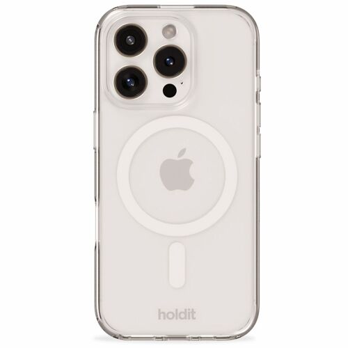 Holdit Coque MagSafe iPhone 16 Pro Max Transparent / White